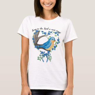 Christian Watercolor Bluebird T-Shirt