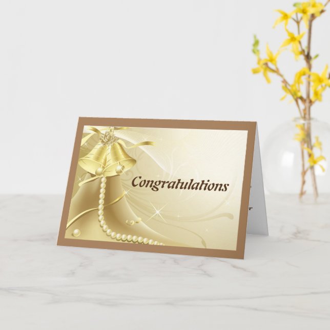 Christian Wedding Card (Yellow Flower)