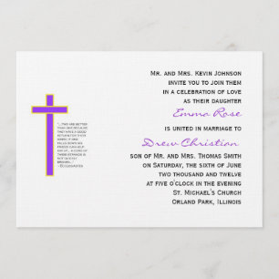 Christian Wedding Cord Three Strands Invitation Pl