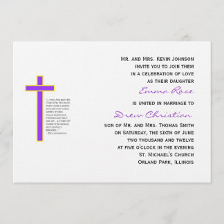 Christian Wedding Cord Three Strands Invitation Pl