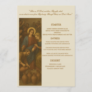Christian Wedding Reception Menu