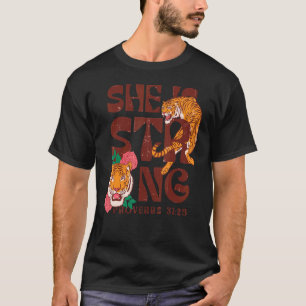 Christian women she is strong proverbs mom grandm T-Shirt