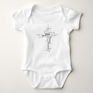 Christian words baby bodysuit