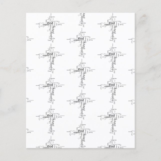 Christian words cross (Front)