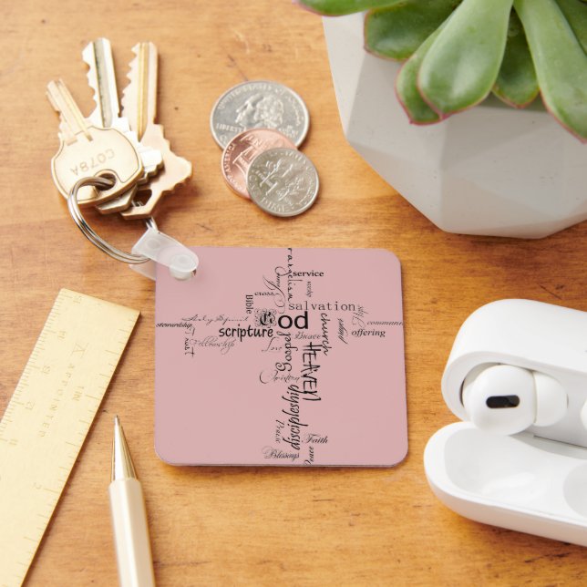 Christian words  keychain (Desk)