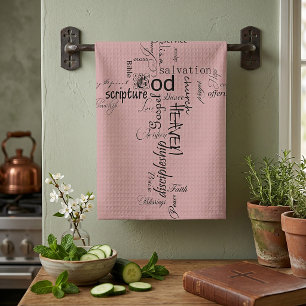 Christian words kitchen towel