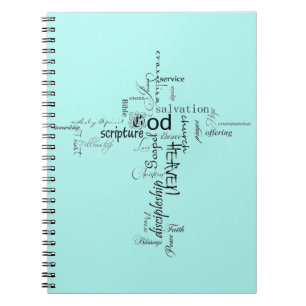 Christian words notebook
