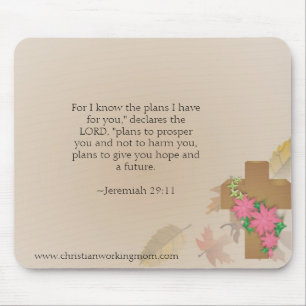 Christian Working Mom Jeremiah 29:11 Mousepad