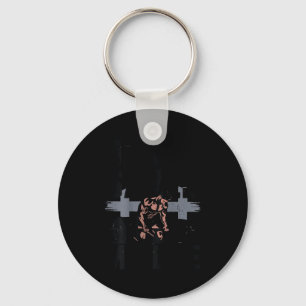 Christian Workout Jesus Christ Saved My Life Gym G Keychain