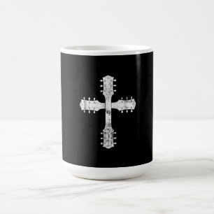 christian worship team guitar cross magic mug
