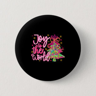 Christian Xmas Tree Holiday Christmas Joy To The W 2 Inch Round Button