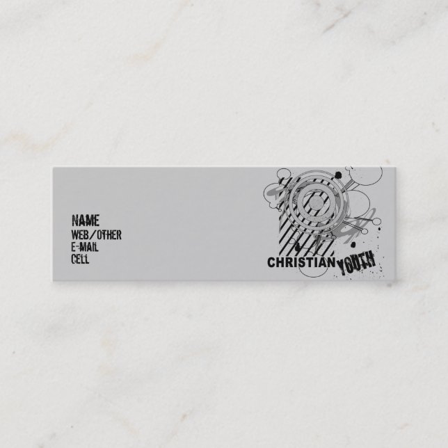 Christian Youth Mini Business Card (Front)