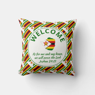 Christian ZIMBABWE Welcome Throw Pillow