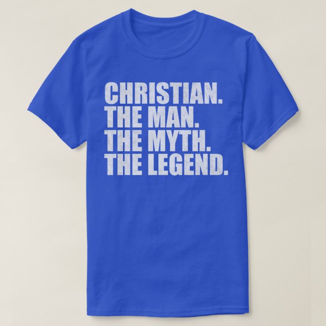 ChristianChristian Name Christian given name T-Shirt (Design Front)