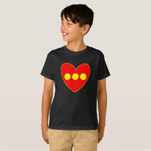 Christiania Flag heart T-Shirt