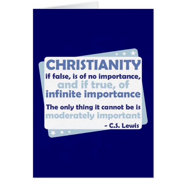 Christianisme - d'importance infinie (Devant)