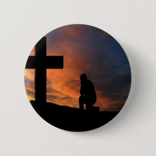 Christianity Faith Cross Jesus Peace Love Destiny 2 Inch Round Button