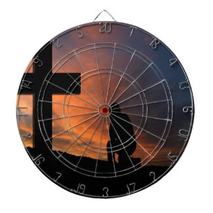 Christianity Faith Cross Jesus Peace Love Destiny Dartboard
