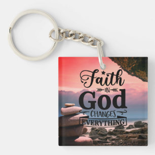 Christianity Faith in God  Keychain