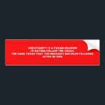 CHRISTIANITY IS A PAGAN RELIGION BUMPER STICKER<br><div class="desc">FOLLOW THE TORAH</div>