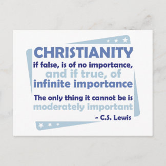 Christianity - Of Infinite Importance Postcard