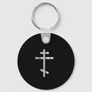 Christianity orthodox cross keychain