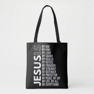 Christianity Religion Holy Bible Christian Jesus T Tote Bag