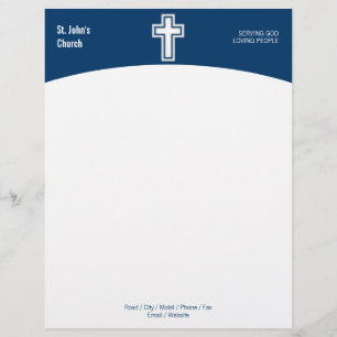 Christianity   Religious Cross Letterhead