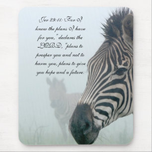 Christianity Scripture Bible Verse Jer 29:11 Mouse Pad