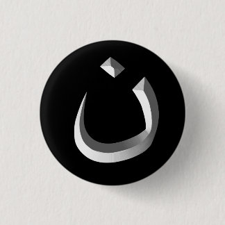 "CHRISTIANITY SOLIDARITY - NAZARENE SYMBOL" 1 INCH ROUND BUTTON