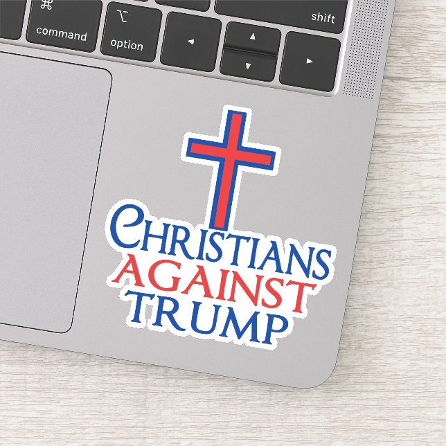 Christians Against Trump Laptop (Detail)