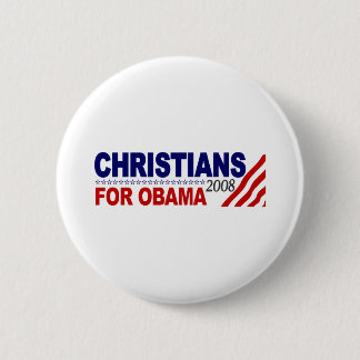 Christians For Obama 2 Inch Round Button