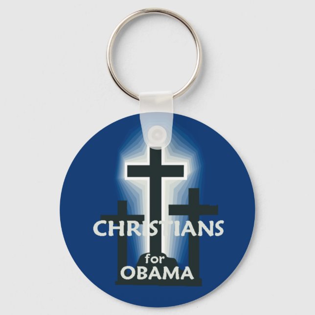 CHRISTIANS for Obama Keychain (Front)