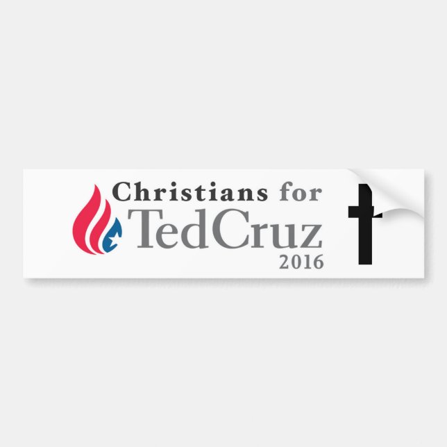 CHRISTIANS for Ted Cruz president bumper sticker! Bumper Sticker (Front)