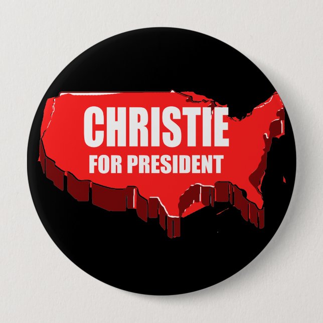 CHRISTIE 2012 4 INCH ROUND BUTTON (Front)