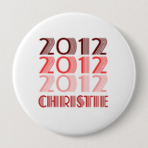 CHRISTIE 2012 VINTAGE 4 INCH ROUND BUTTON