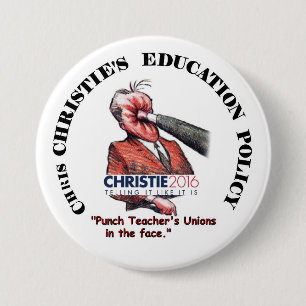 Christie 2016 3 inch round button