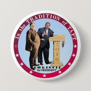 Christie for President 2016 3 Inch Round Button