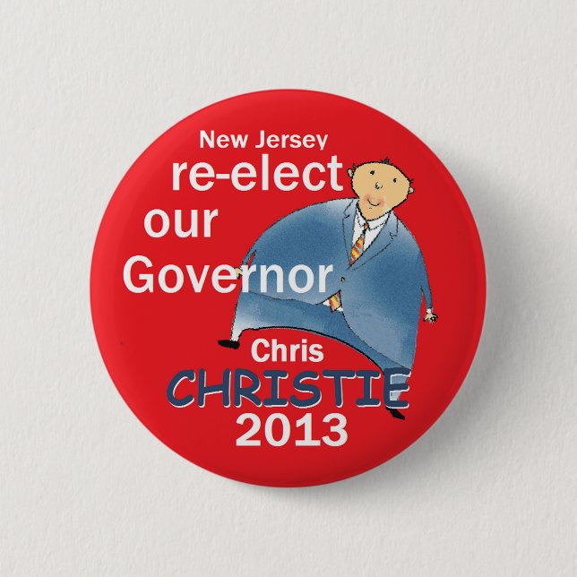Christie Governor 2013 2 Inch Round Button (Front)