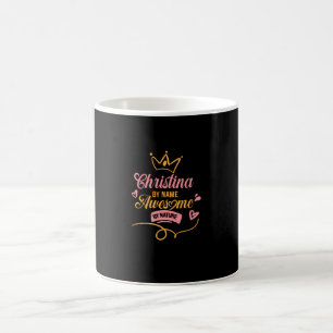 Christina By Name Awesome By Nature Coffee Mug