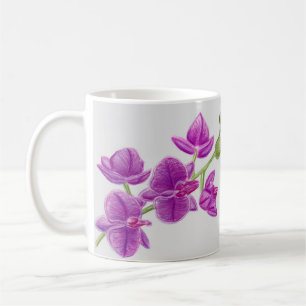 Christina purple flower mug