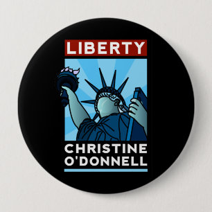 Christine O'Donnell 2010 American Liberty 4 Inch Round Button