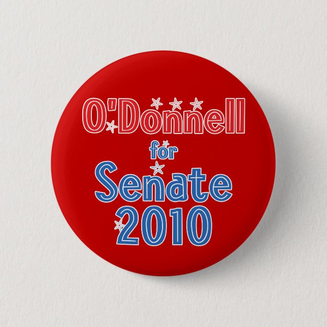 Christine O'Donnell for Senate 2010 Star Design 2 Inch Round Button (Front)