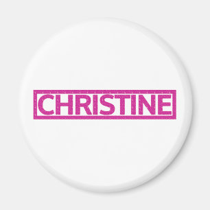 Christine Stamp Magnet