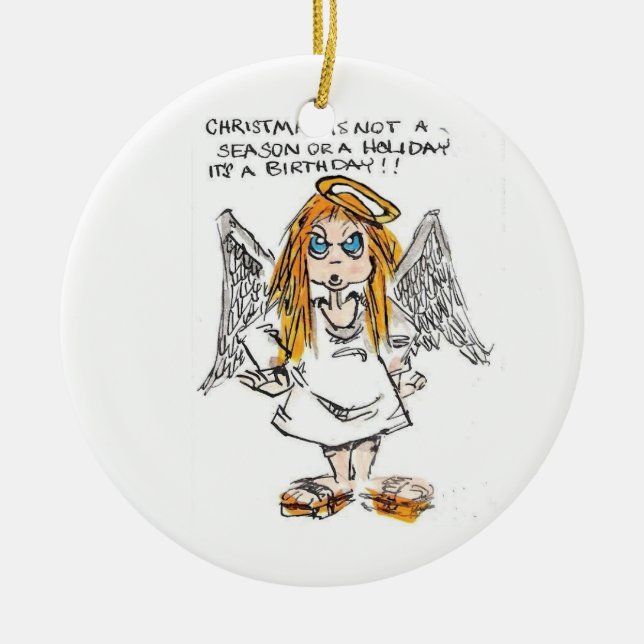 Christma Ceramic Ornament (Front)