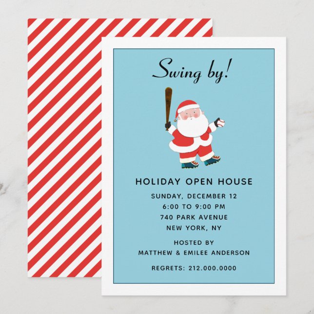Christma Holiday Party Invitation (Front/Back)