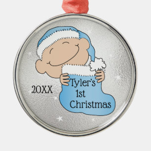 Christmas1st Christmas Blue Ornament