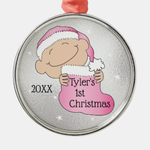 Christmas1st Christmas Pink Ornament