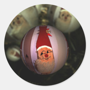 Christmas 023 classic round sticker