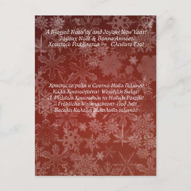 Christmas 03 (Postcard) Holiday Postcard (Front)